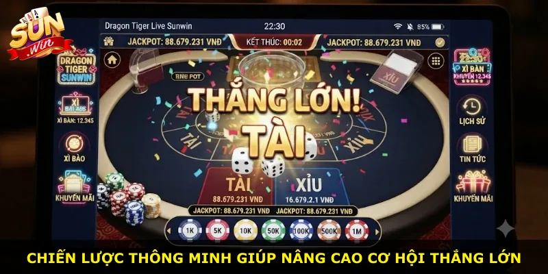 Chiến lược thông minh giúp nâng cao cơ hội thắng lớn